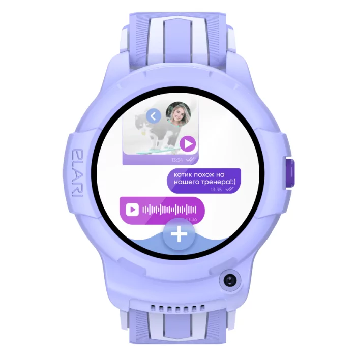 Смарт-часы детские Elari Kidphone 4G Wink Lilac 10