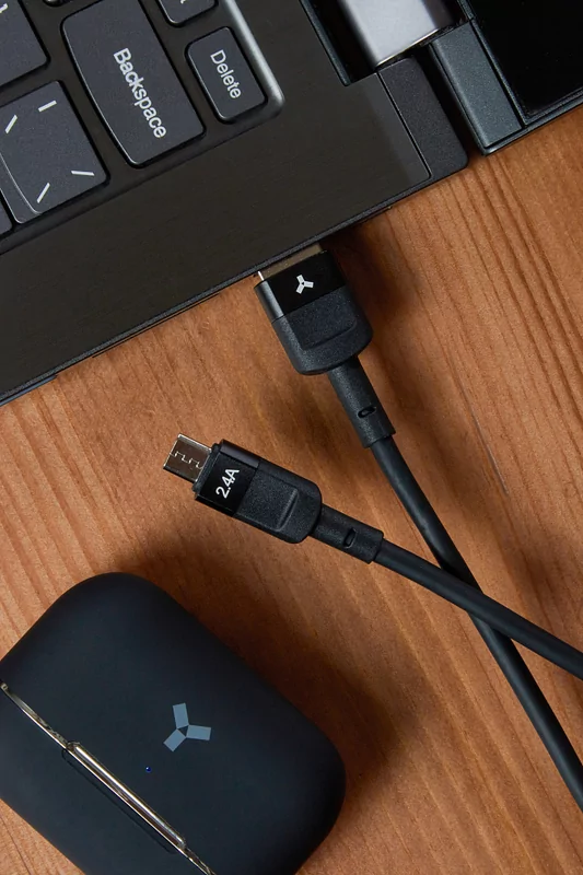 Кабель Accesstyle AM24-T100 USB-Micro USB 1м Black 4