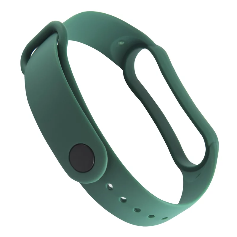 Ремешок силиконовый Red Line для фитнес-браслета Xiaomi Mi Smart Band 5/6, №27, тёмно-зеленый 2