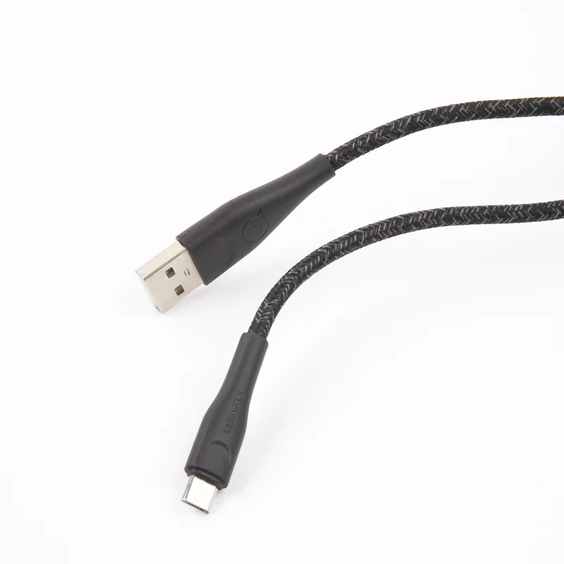 Дата-кабель Usams SJ396 USB-micro USB 2 м, чёрный 4