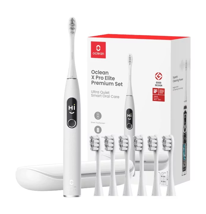 Электрическая зубная щетка Oclean X Pro Elite Premium Set + 7 насадок 7