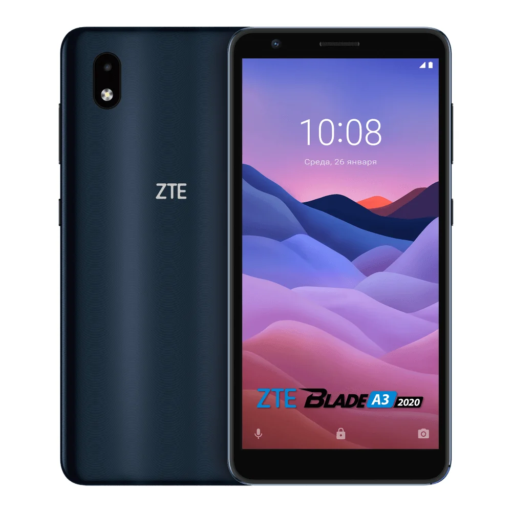 Смартфон ZTE Blade A3 2020 NFC (темно-серый) купить в Москве по выгодным  ценам в интернет-магазине Всёсмарт