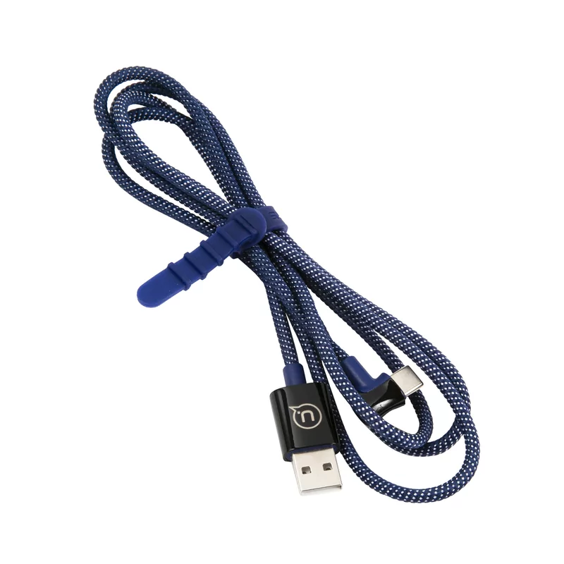 Дата-кабель Usams-U13 USB-Type-C Smart Power-off 1.2 м, синий 6