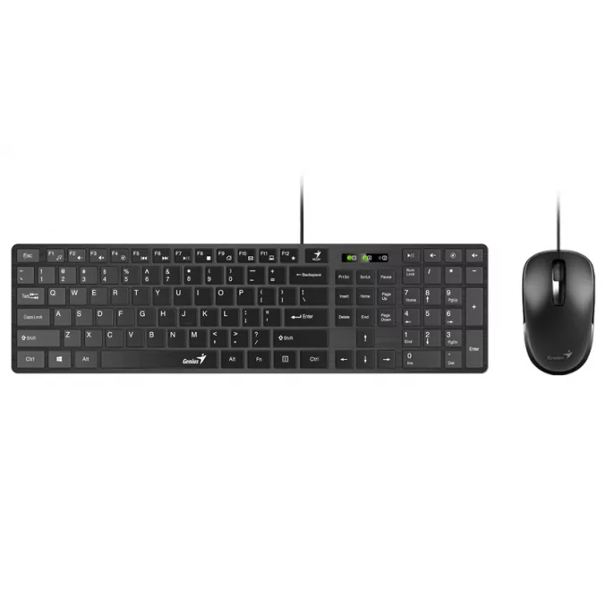 Комплект проводная клавиатура + мышь Genius Slim Star C126 Black купить ...
