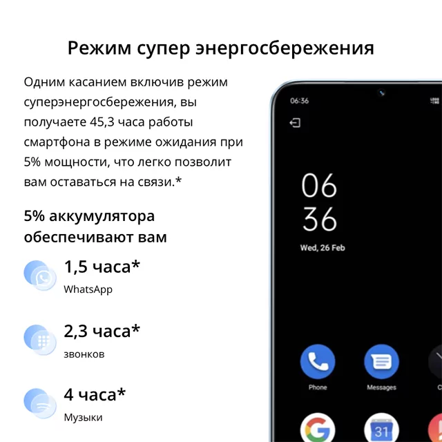 Смартфон Realme C30 4/64 ГБ Lake blue 11