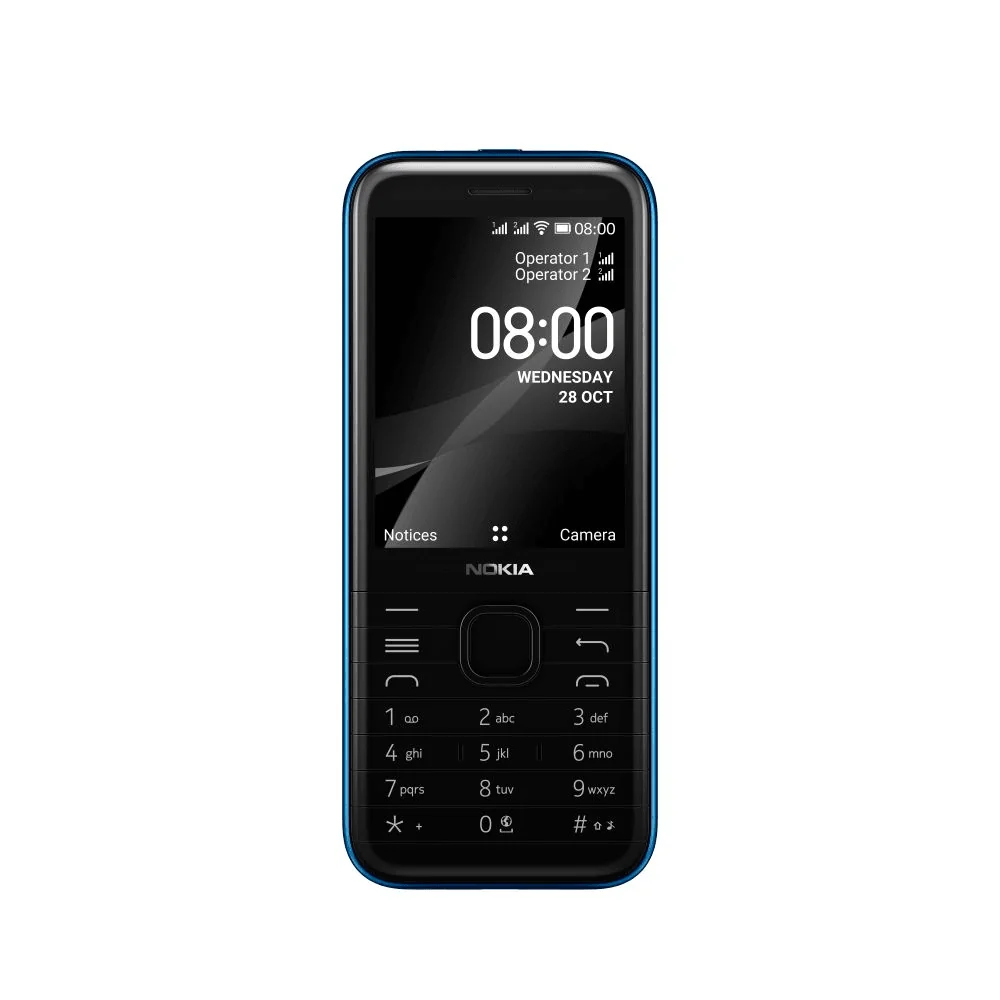 Кнопочный телефон Nokia 8000 BLUE купить в Москве по выгодным ценам в  интернет-магазине Всёсмарт