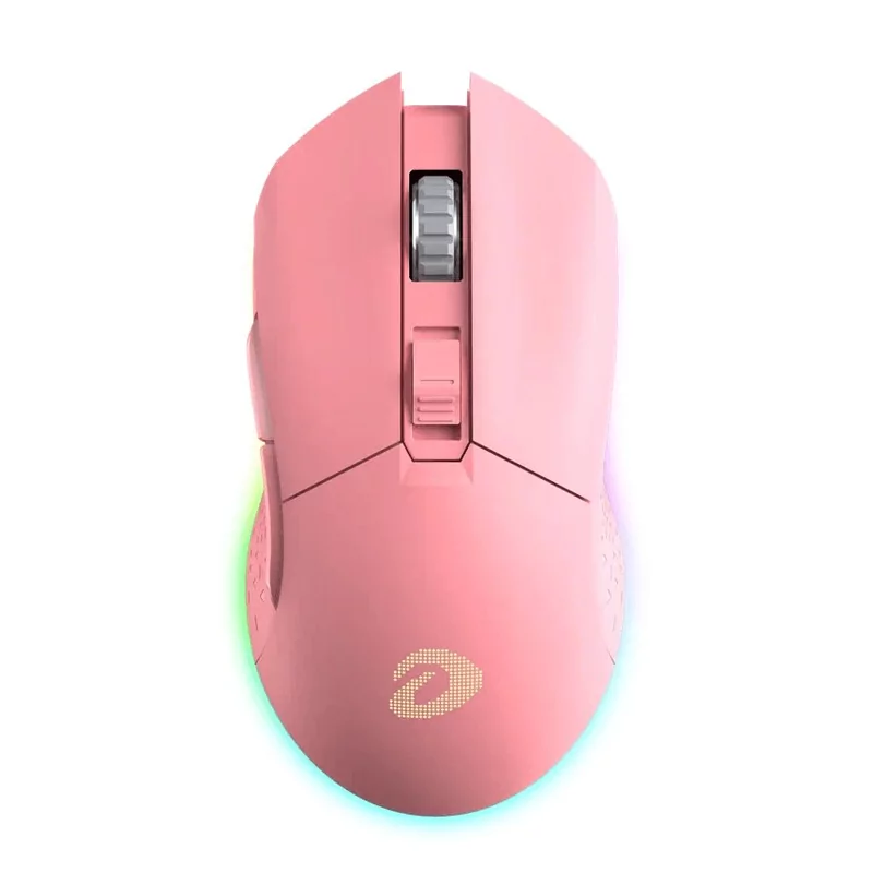 Игровая беспроводная мышь  Dareu EM901 Pink 5