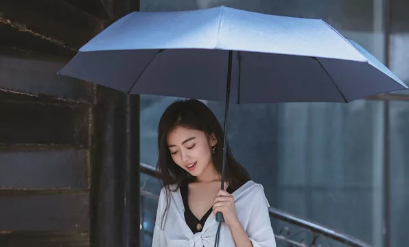 Зонт NINETYGO Oversized Portable Umbrella, стандарт, тёмно-синий 5