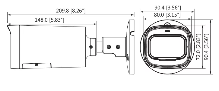 Цилиндрическая HDCVI-видеокамера EZ-IP by Dahua EZ-HAC-B4A21P-VF 7