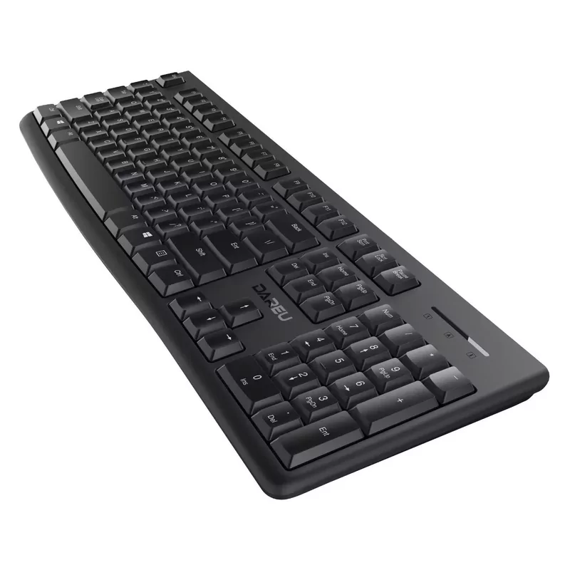 Комплект беспроводная клавиатура + мышь Dareu MK188G Black  9