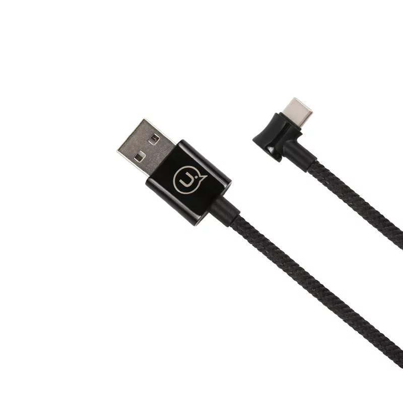Дата-кабель Usams-U13 USB-Type-C Smart Power-off 1.2 , чёрный
