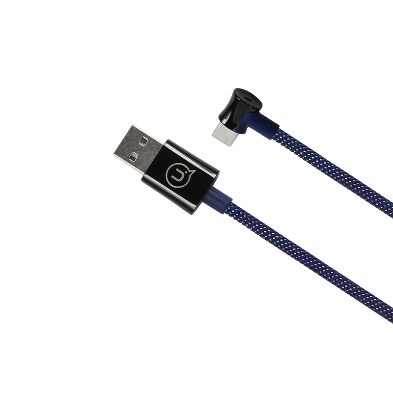 Дата-кабель Usams-U13 USB-Type-C Smart Power-off 1.2 м, синий 5
