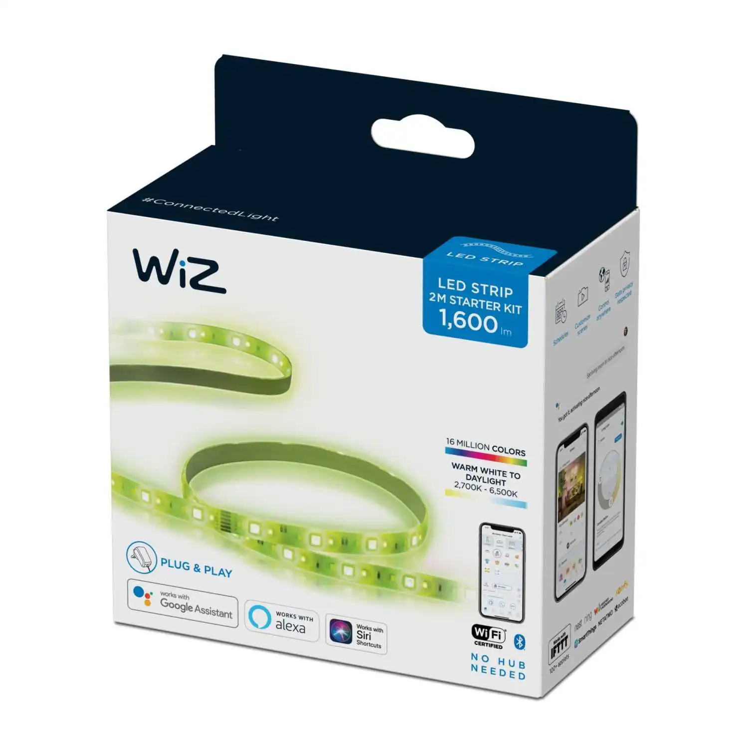 Умная светодиодная лента WiZ Wi-Fi LED 2м купить в Москве по выгодным ценам  в интернет-магазине Всёсмарт