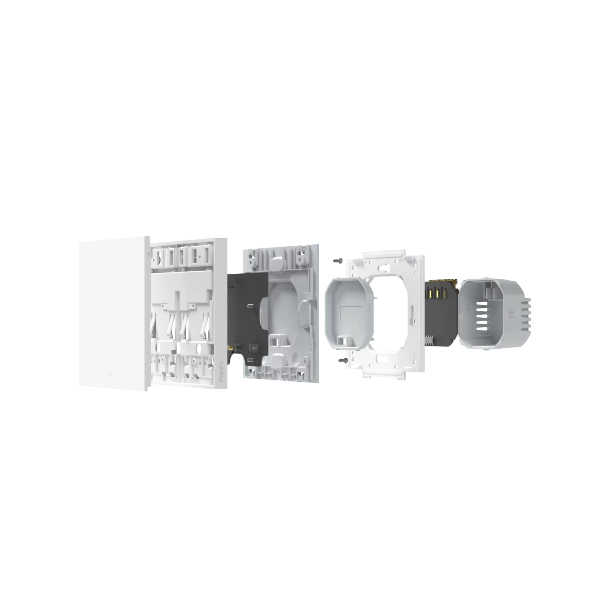 Умный выключатель Aqara Smart wall switch H1, с нейтралью, одноклавишный 5