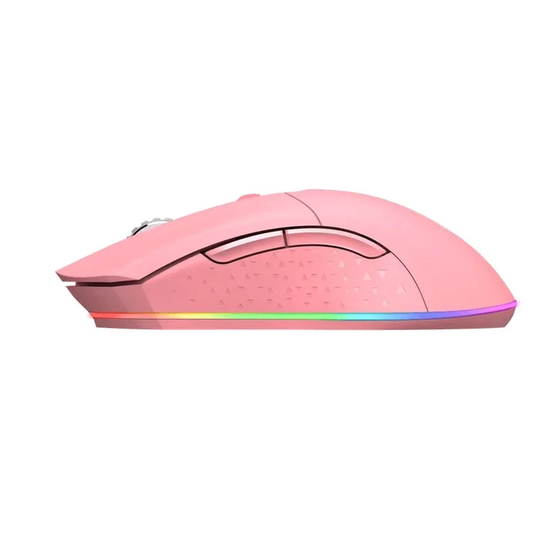 Игровая беспроводная мышь  Dareu EM901 Pink 4
