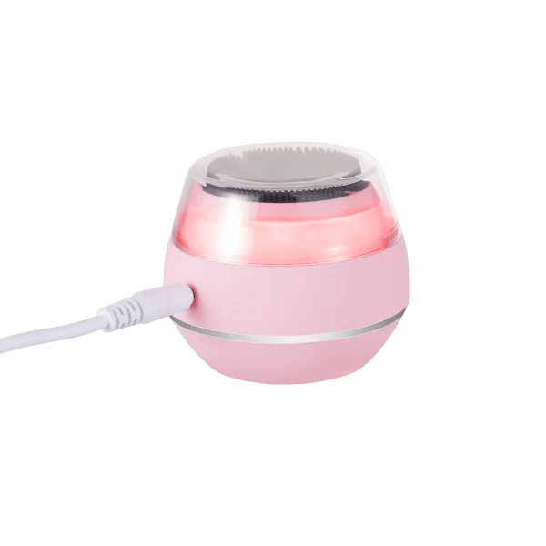 Массажер для ультразвуковой чистки лица FitTop L-Sonic II с функцией EMS, розовый 3