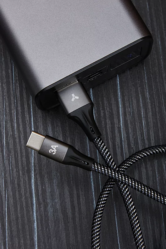 Кабель Accesstyle AC30-F100M USB-Type C 1м Black-Gray 6