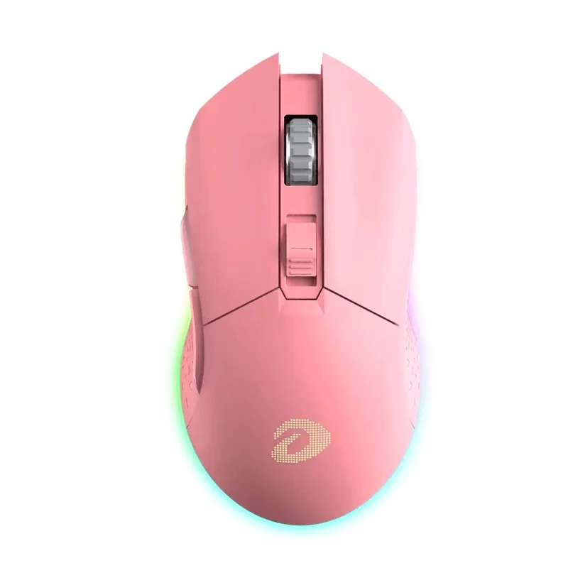 Игровая беспроводная мышь  Dareu EM901 Pink 9