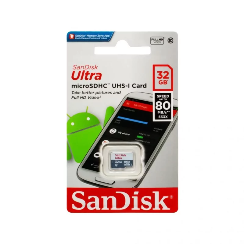 Карта памяти SanDisk Ultra microSDHC 32GB 2