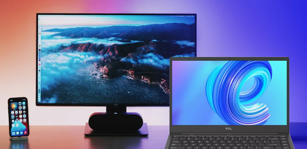 TCL B220G: вид экрана
