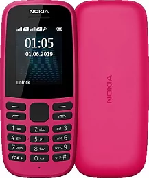 Кнопочный телефон Nokia 105 SS (2019) 16KIGP01A01 PINK