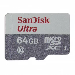 Карта памяти SanDisk Ultra microSDXC 64 ГБ (SDSQUNR-064G-GN3MA)