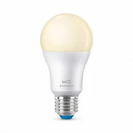 Умная лампочка WiZ Wi-Fi BLE 60W A60 E27, белый свет