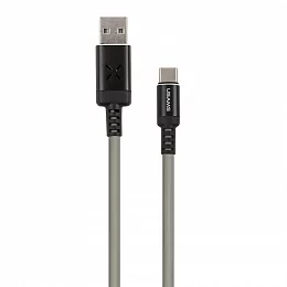 Дата-кабель Usams-U16 LED USB -Type-C 1 м, серый