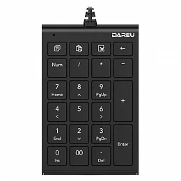 Проводная числовая клавиатура Dareu LK22 Black