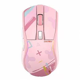Игровая беспроводная мышь Dareu A950 Pink
