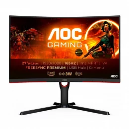 Игровой монитор AOC Gaming C27G3U 27", чёрный/красный