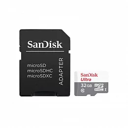 Карта памяти SanDisk Ultra microSDHC 32GB +SD Adapter