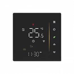 Термостат Moes Smart Thermostat ZHT-006-GB-BK-MS Zigbee, чёрный