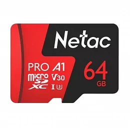 Карта памяти Netac MicroSD P500 Extreme Pro 64GB
