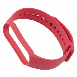 Ремешок силиконовый Red Line для фитнес-браслета Xiaomi Mi Smart Band 6, №33, розово-красный