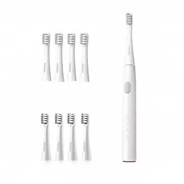 Электрическая зубная щетка DR.BEI Sonic Electric Toothbrush GY1 White + 8 насадок