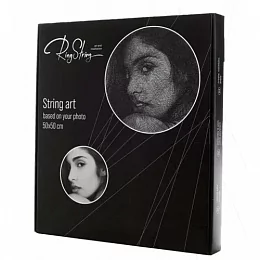 Набор RingString для создания картины нитью по своему фото, размер 50х50 см