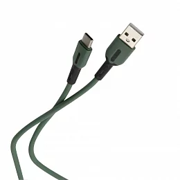 Дата-кабель Usams SJ433 USB-Type-C 1 м, тёмно-зелёный