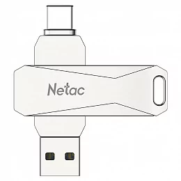 Флешка Netac U782C 32ГБ USB 3.0/Type-C Silver (NT03U782C-032G-30PN)