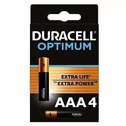 Батарейка ААА Duracell LR03/4BL Optimum