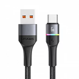 Дата-кабель Usams US-SJ534 U76 USB-Type-C 1.2 м, чёрный