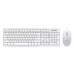 Комплект проводной клавиатура + мышь Dareu MK185 White, 1.5 м