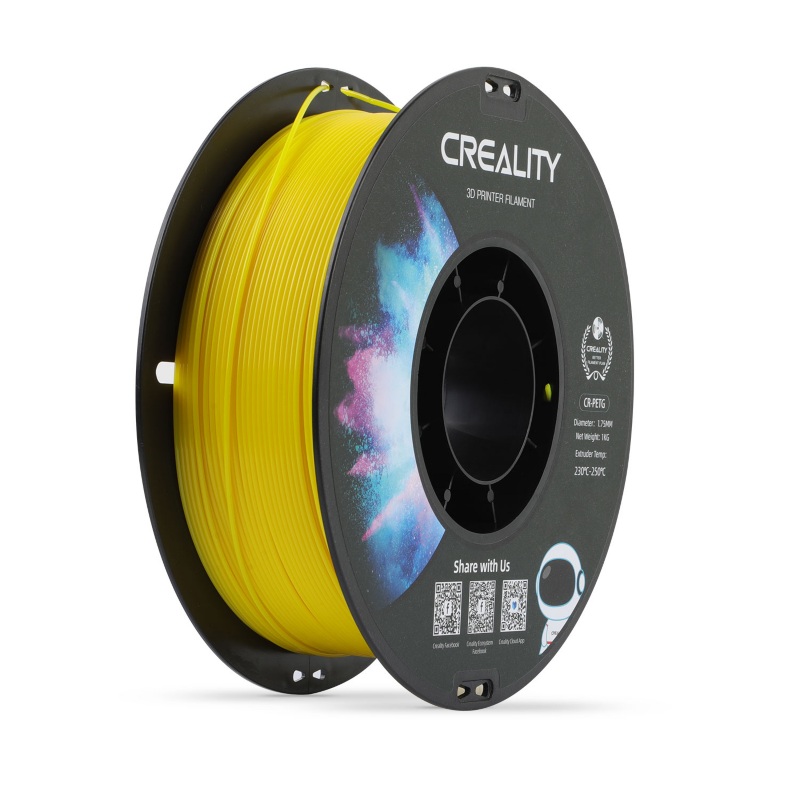 

Катушка CR-PETG пластика Creality 1,75 мм 1кг для 3D принтеров, желтый
