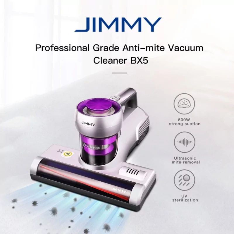 Пылесос для удаления пылевого клеща Jimmy BX5 Champagne+Purple 11