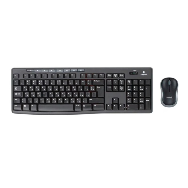 

Комплект (клавиатура+мышь) Logitech MK270, беспроводной, чёрный