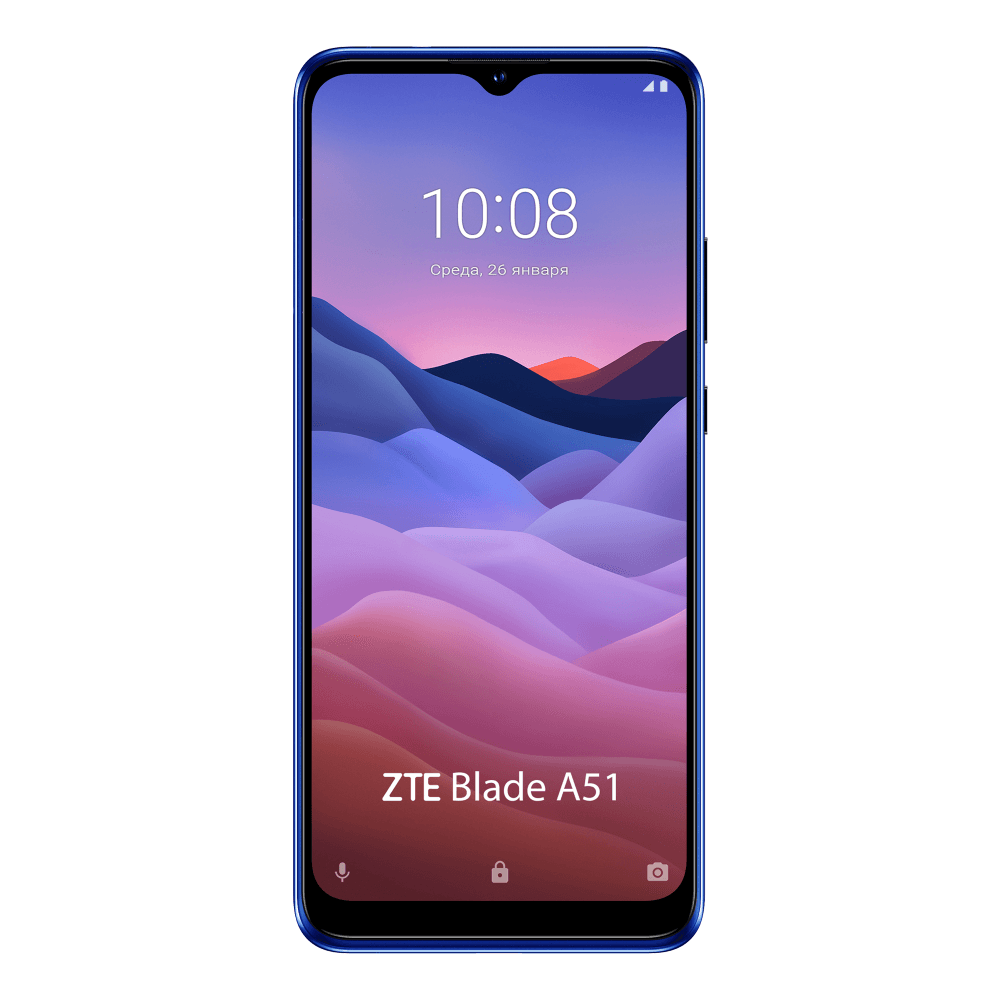 Смартфон ZTE Blade A51 Blue купить в Москве по выгодным ценам в  интернет-магазине Всёсмарт