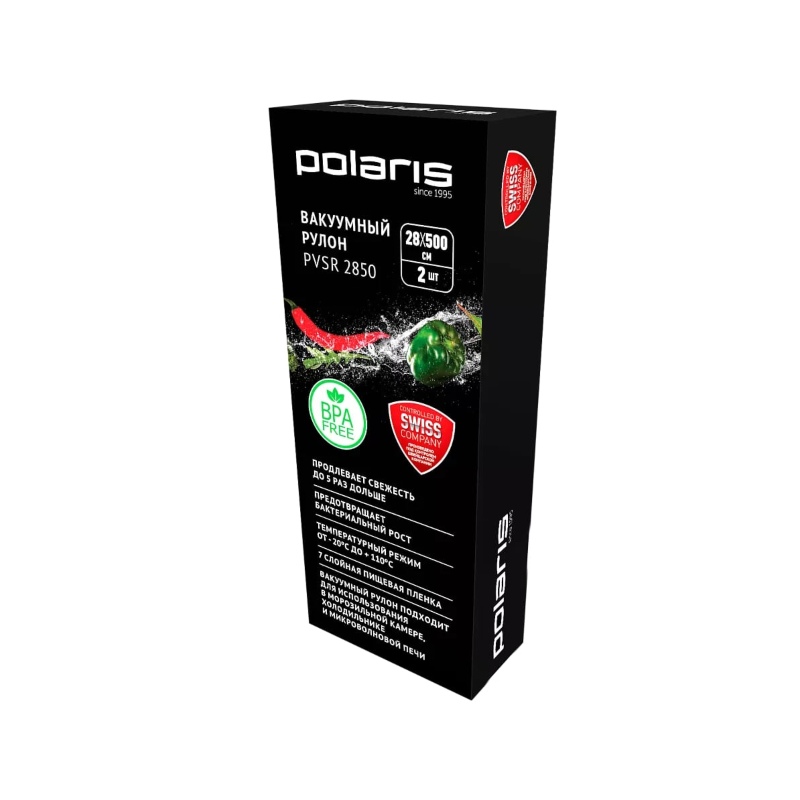 

Вакуумные рулоны для вакууматора PVSR 2850 28 см х 5 м 2 шт Прозрачный