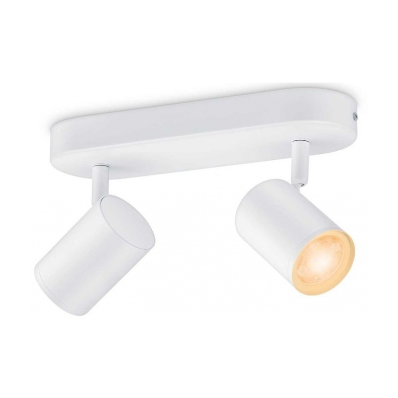 

Умный потолочный светильник WiZ Imageo Spots 2x5W B 22-65K RGB, белый
