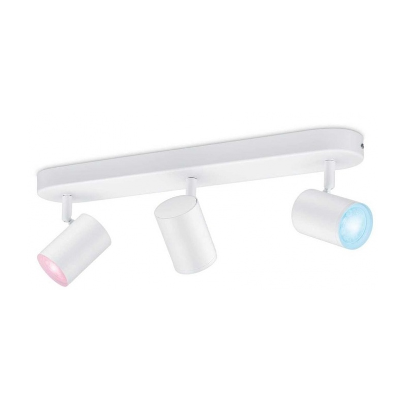

Умный потолочный светильник WiZ Imageo Spots 3x5W W 22-65K RGB, белый