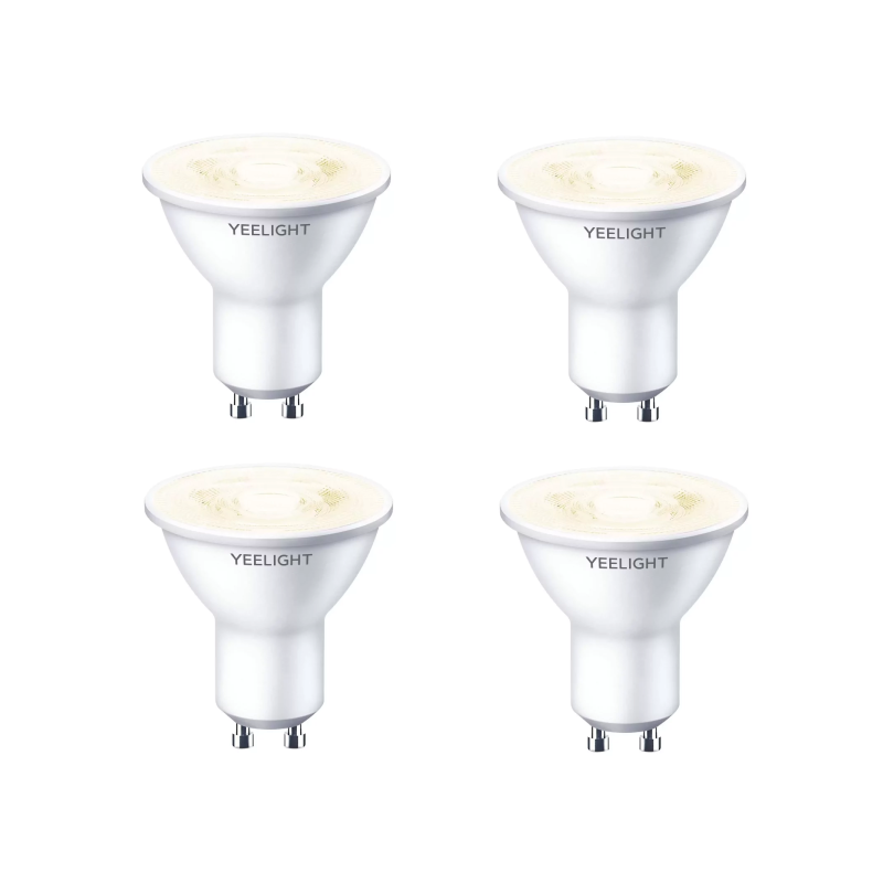 Комплект из умных лампочек Yeelight GU10 Smart bulb W1 Dimmable, 4 шт. - фото 1